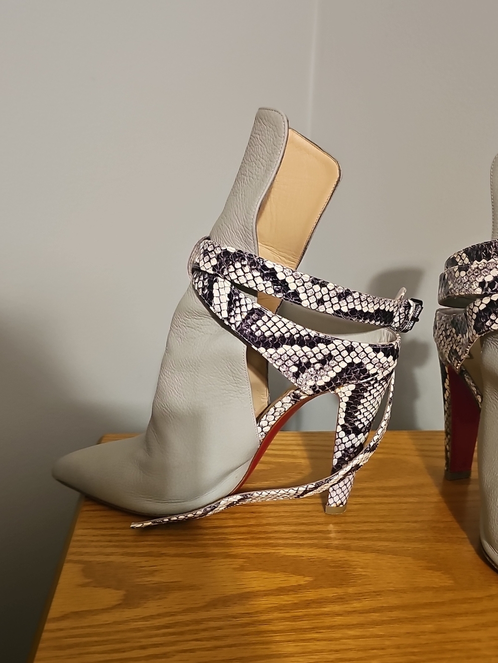Christian Louboutin Pointipik 100mm Watersnake booties - Picture 7 of 14